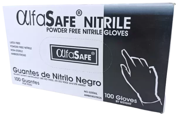 caja de guantes de nitrilo calibre 5